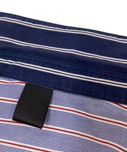 N.HOOLYWOOD（エヌ ハリウッド）N.HOOLYWOOD (エヌ ハリウッド) HALF SLEEVE SHIRTS ブルー×ネイビー サイズ:38の古着・服飾アイテム