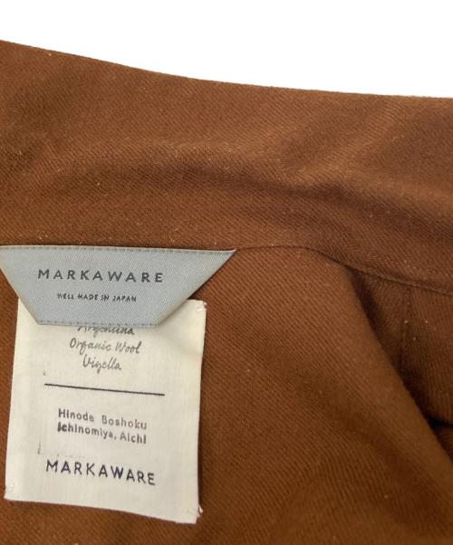 MARKWARE（マーカウェア）MARKWARE (マーカウェア) CPOウールシャツ ブラウン サイズ:2の古着・服飾アイテム