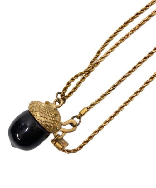 kenneth lane（ケネスジェイレーン）kenneth lane (ケネスジェイレーン) どんぐりモチーフネックレス ゴールド×ブラック サイズ:下記参照の古着・服飾アイテム