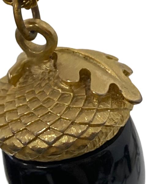 kenneth lane（ケネスジェイレーン）kenneth lane (ケネスジェイレーン) どんぐりモチーフネックレス ゴールド×ブラック サイズ:下記参照の古着・服飾アイテム