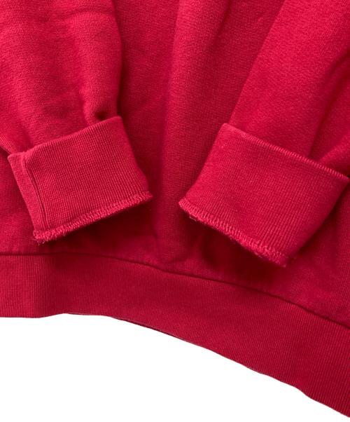 maison kitsune（メゾンキツネ）maison kitsune (メゾンキツネ) FOX HEAD PATCH スウェット レッド サイズ:Sの古着・服飾アイテム