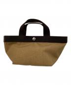 Herve Chapelierエルベシャプリエ）の古着「ハンドバッグ」｜ブラウン×ベージュ