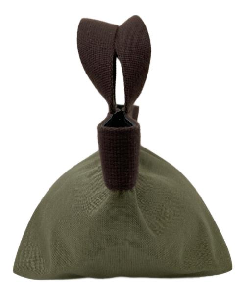 Herve Chapelier（エルベシャプリエ）Herve Chapelier (エルベシャプリエ) ミニハンドバッグ ブラウン×オリーブの古着・服飾アイテム