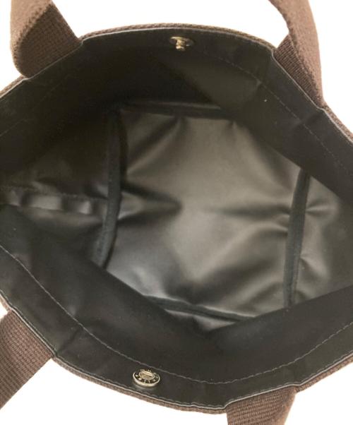 Herve Chapelier（エルベシャプリエ）Herve Chapelier (エルベシャプリエ) ミニハンドバッグ ブラウン×オリーブの古着・服飾アイテム