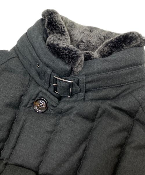 MOORER（ムーレー）MOORER (ムーレー) シェイプメモリーダブルブレストダウンコート グレー サイズ:50の古着・服飾アイテム