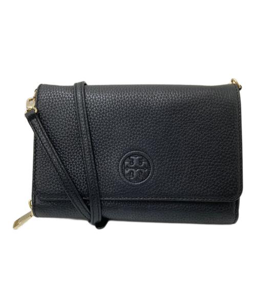 TORY BURCH（トリーバーチ）TORY BURCH (トリーバーチ) フロントロゴショルダーバッグ ブラック サイズ:下記参照の古着・服飾アイテム