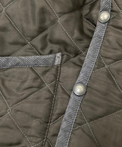 LAVENHAM（ラベンハム）LAVENHAM (ラベンハム) TRANS CONTINENTS (トランスコンチネンツ) キルティングジャケット グレー サイズ:2の古着・服飾アイテム