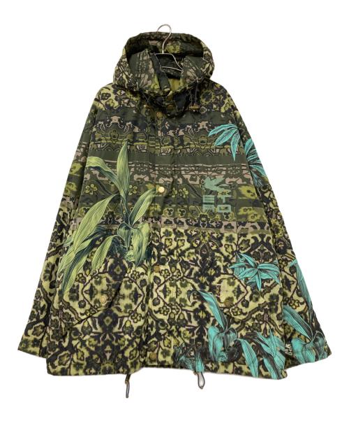 ETRO（エトロ）ETRO (エトロ) 総柄パデットフーデッドジャケット グリーン サイズ:Lの古着・服飾アイテム