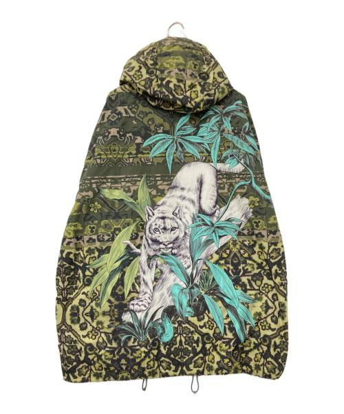 ETRO（エトロ）ETRO (エトロ) 総柄パデットフーデッドジャケット グリーン サイズ:Lの古着・服飾アイテム