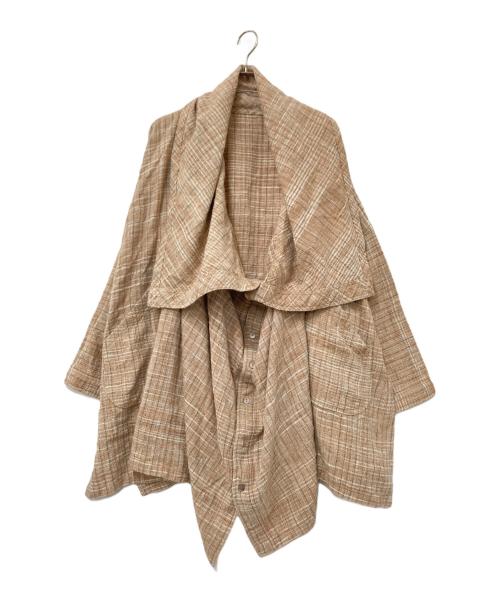 USAATO（ウサト）USAATO (ウサト) デザインジャケット ブラウン×アイボリー サイズ:下記参照の古着・服飾アイテム