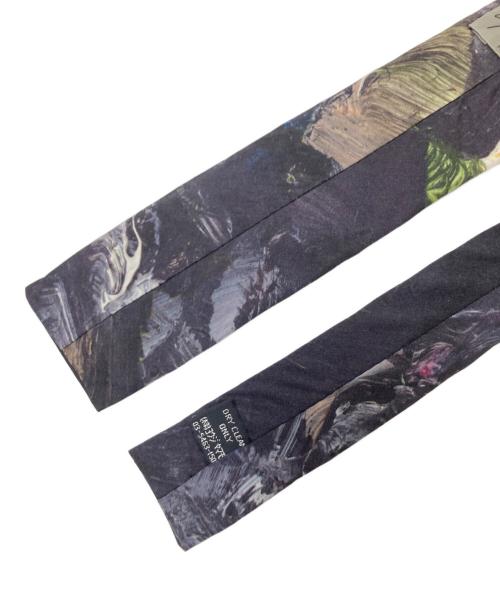 Yohji Yamamoto pour homme（ヨウジヤマモト プールオム）Yohji Yamamoto pour homme (ヨウジヤマモト プールオム) 総柄ネクタイ ブラック×グレー サイズ:下記参照の古着・服飾アイテム