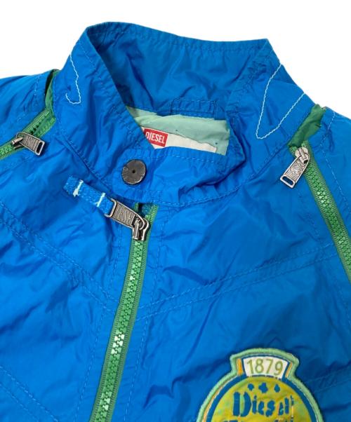 DIESEL（ディーゼル）DIESEL (ディーゼル) ギミックナイロンジャケット ブルー サイズ:XLの古着・服飾アイテム