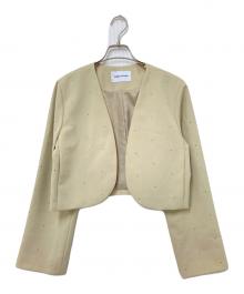 EMMEL REFINES（エメル リファインズ）の古着「ホットフィット ボレロ ジャケット」｜ベージュ