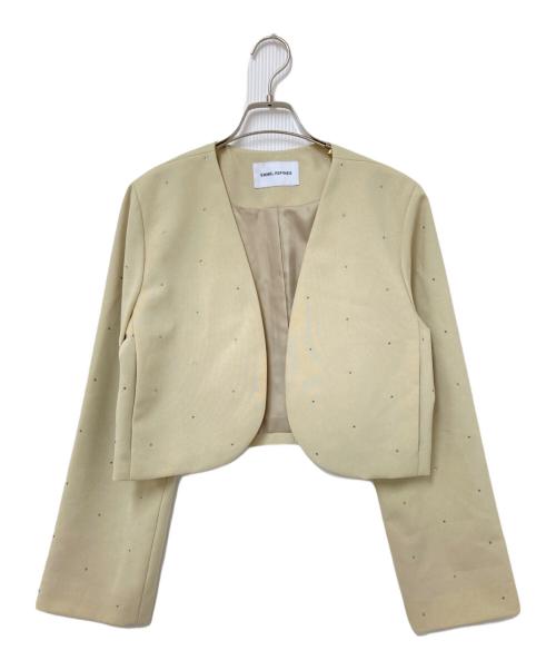 EMMEL REFINES（エメル リファインズ）EMMEL REFINES (エメル リファインズ) ホットフィット ボレロ ジャケット ベージュ サイズ:Sの古着・服飾アイテム