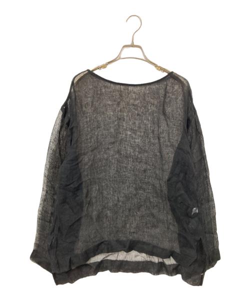 SLOBE IENA（スローブ イエナ）SLOBE IENA (スローブ イエナ) 甘織りリネンブラウス ブラック サイズ:下記参照の古着・服飾アイテム