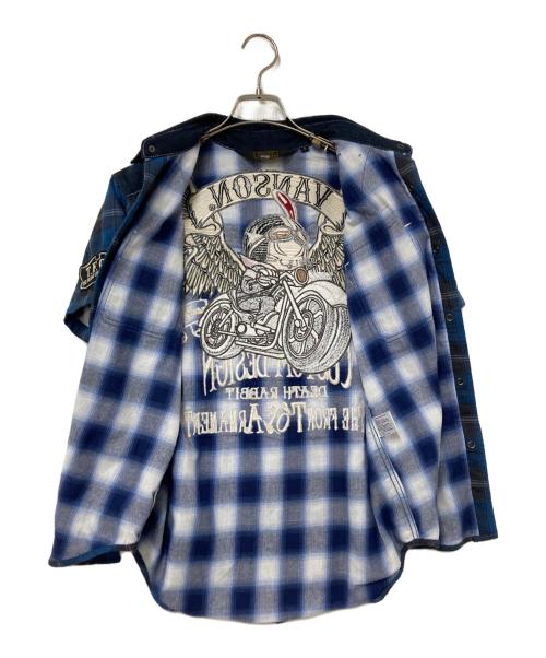 VANSON（バンソン）VANSON (バンソン) シャツ ブルー サイズ:Mの古着・服飾アイテム