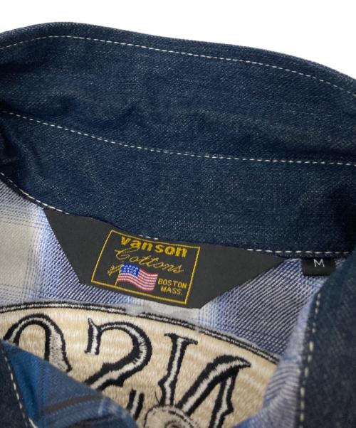 VANSON（バンソン）VANSON (バンソン) シャツ ブルー サイズ:Mの古着・服飾アイテム