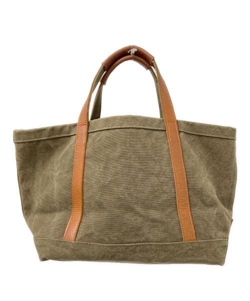 Uramado（ウラマド）Uramado (ウラマド) U tote オリーブ×ブラウン サイズ:下記参照の古着・服飾アイテム