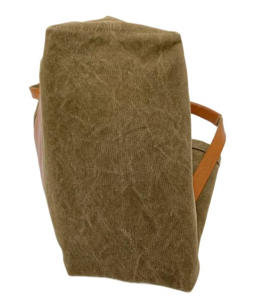 Uramado（ウラマド）Uramado (ウラマド) U tote オリーブ×ブラウン サイズ:下記参照の古着・服飾アイテム