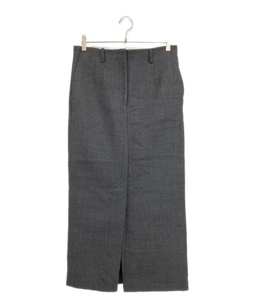 ETRE TOKYO（エトレトウキョウ）ETRE TOKYO (エトレトウキョウ) ウーステッドアイラインスカート グレー サイズ:M 未使用品の古着・服飾アイテム