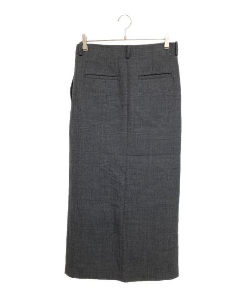 ETRE TOKYO（エトレトウキョウ）ETRE TOKYO (エトレトウキョウ) ウーステッドアイラインスカート グレー サイズ:M 未使用品の古着・服飾アイテム