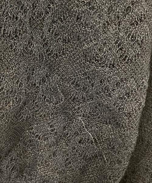 BEAUTY&YOUTH（ビューティーアンドユース）BEAUTY&YOUTH (ビューティーアンドユース) スカシフラワー ポロニット グレー サイズ:下記参照の古着・服飾アイテム