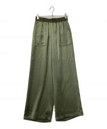 JOURNAL STANDARD relume（ジャーナルスタンダード レリューム）の古着「サテンベイカーパンツ」｜オリーブ