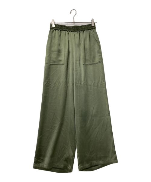 JOURNAL STANDARD relume（ジャーナルスタンダード レリューム）JOURNAL STANDARD relume (ジャーナルスタンダード レリューム) サテンベイカーパンツ オリーブ サイズ:36の古着・服飾アイテム