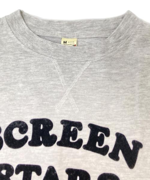 niko and（ニコアンド）niko and (ニコアンド) SCREEN STARS (スクリーンズスターズ) 別注ロゴTシャツ グレー サイズ:Mの古着・服飾アイテム
