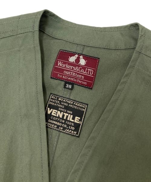WORKERS（ワーカーズ）WORKERS (ワーカーズ) ベンタイルハンティングベスト グリーン サイズ:38の古着・服飾アイテム