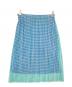 PLEATS PLEASE (プリーツプリーズ) プリーツスカート グリーン×ホワイト サイズ:2：18000円