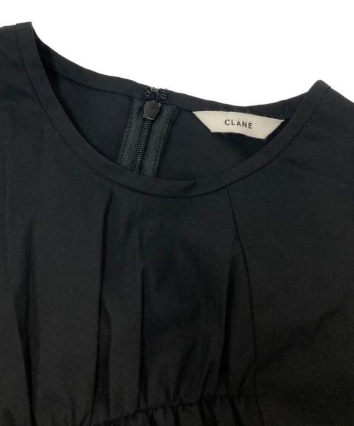 CLANE（クラネ）CLANE (クラネ) RANDOM SHIRRING ONEPIECE ブラックの古着・服飾アイテム
