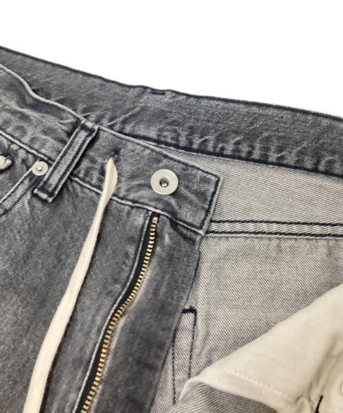 Whim Gazette（ウィムガゼット）Whim Gazette (ウィムガゼット) ドロストデニム ブラック サイズ:34の古着・服飾アイテム