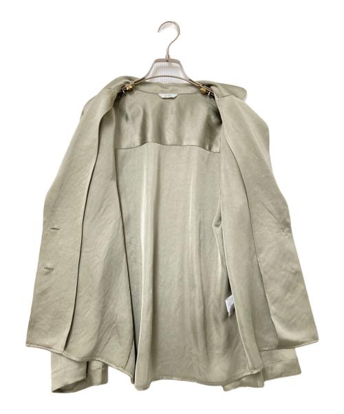 CLANE（クラネ）CLANE (クラネ) TAILORED SATIN SHIRT オリーブ サイズ:1の古着・服飾アイテム
