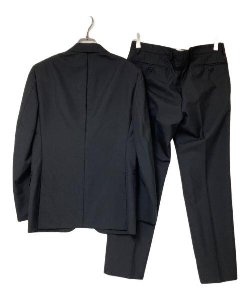 UNITED ARROWS（ユナイテッドアローズ）UNITED ARROWS (ユナイテッドアローズ) ウールモヘアトロピカル 2B コンフォートセットアップスーツ ブラック サイズ:44の古着・服飾アイテム