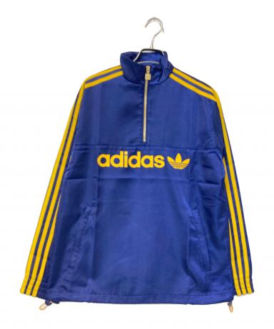 adidas ウィンドブレーカー 青 新品タグ付き 中古・古着通販】adidas (アディダス) サテン ウインドブレーカー
