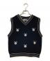 moussy（マウジー）の古着「MD EMBROIDERY KNIT ベスト」｜ブラック