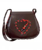 HEY! Mrs ROSEヘイ！ミセスローズ)）の古着「メタルステッチポシェット」｜ボルドー