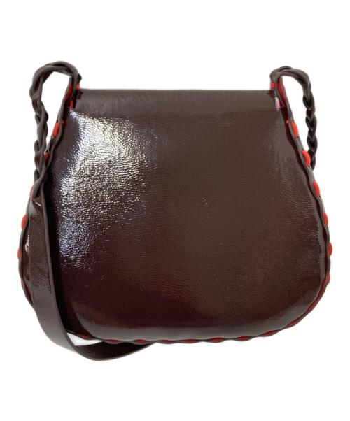 HEY! Mrs ROSE（ヘイ！ミセスローズ)）HEY! Mrs ROSE (ヘイ！ミセスローズ)) メタルステッチポシェット ボルドー サイズ:下記参照の古着・服飾アイテム