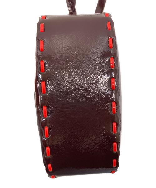 HEY! Mrs ROSE（ヘイ！ミセスローズ)）HEY! Mrs ROSE (ヘイ！ミセスローズ)) メタルステッチポシェット ボルドー サイズ:下記参照の古着・服飾アイテム