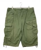 BEAMS PLUS×Engineered Garmentsビームスプラス×エンジニアドガーメンツ）の古着「別注 BDU 3/4 Shorts Poplin」｜オリーブ