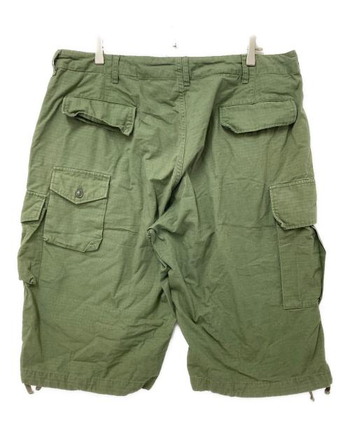BEAMS PLUS（ビームスプラス）BEAMS PLUS (ビームスプラス) Engineered Garments (エンジニアードガーメンツ) 別注 BDU 3/4 Shorts Poplin オリーブ サイズ:XLの古着・服飾アイテム