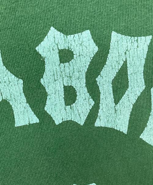 Billabong（ビラボン）Billabong (ビラボン) Ron Herman (ロンハーマン) 別注ロゴ ポケット Tシャツ グリーン サイズ:Lの古着・服飾アイテム