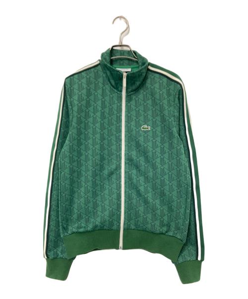 LACOSTE（ラコステ）LACOSTE (ラコステ) モノグラムジャカードトラックジャケット グリーン サイズ:US:Sの古着・服飾アイテム