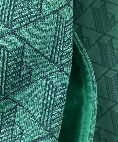 LACOSTE（ラコステ）LACOSTE (ラコステ) モノグラムジャカードトラックジャケット グリーン サイズ:US:Sの古着・服飾アイテム