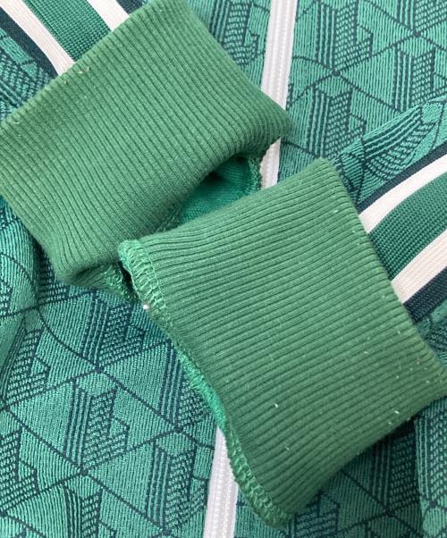LACOSTE（ラコステ）LACOSTE (ラコステ) モノグラムジャカードトラックジャケット グリーン サイズ:US:Sの古着・服飾アイテム