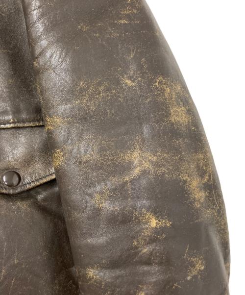 Schott（ショット）Schott (ショット) レザーフライトジャケット ブラウン サイズ:40の古着・服飾アイテム