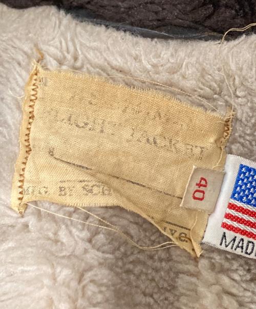 Schott（ショット）Schott (ショット) レザーフライトジャケット ブラウン サイズ:40の古着・服飾アイテム