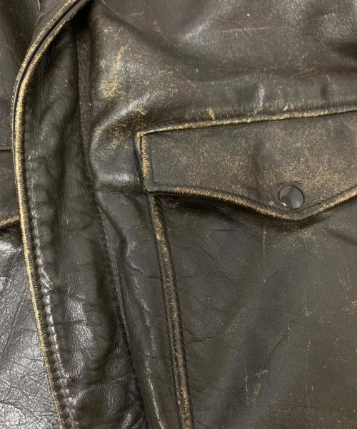 Schott（ショット）Schott (ショット) レザーフライトジャケット ブラウン サイズ:40の古着・服飾アイテム