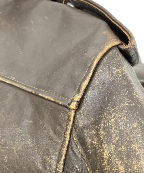 Schott（ショット）Schott (ショット) レザーフライトジャケット ブラウン サイズ:40の古着・服飾アイテム